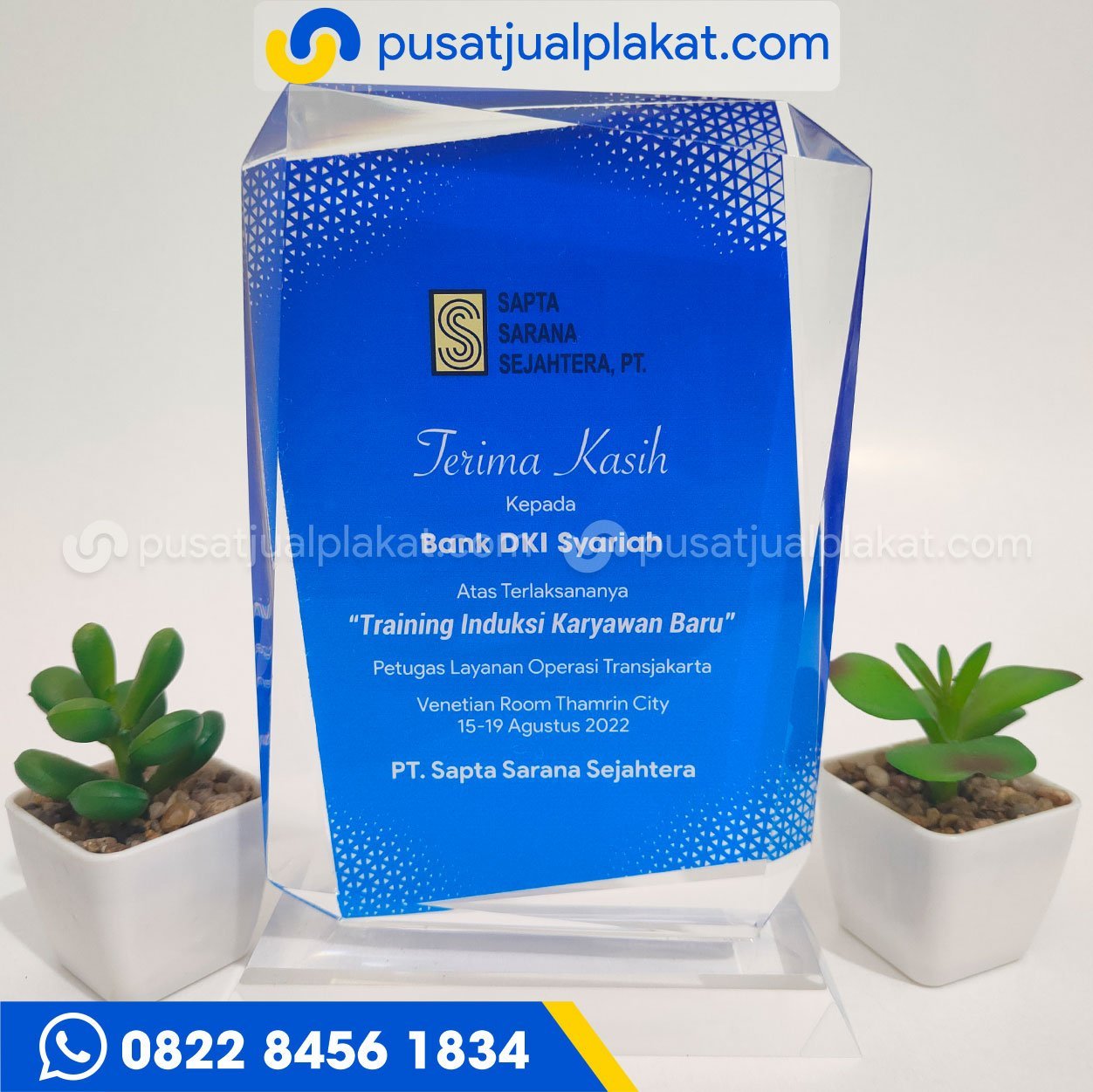 Plakat Terima Kasih Akrilik Custom Pusat Jual Plakat